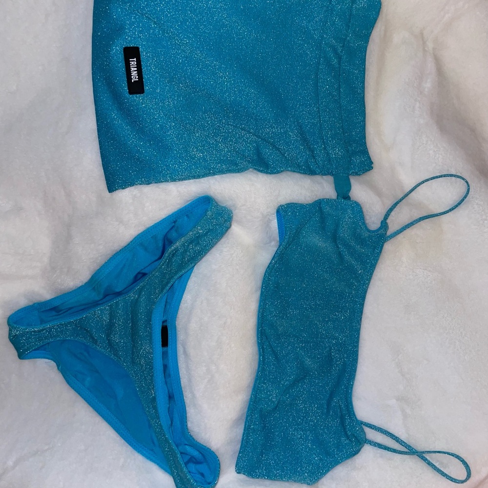 Triangl Mica - Baby Blue Sparkle Bikini